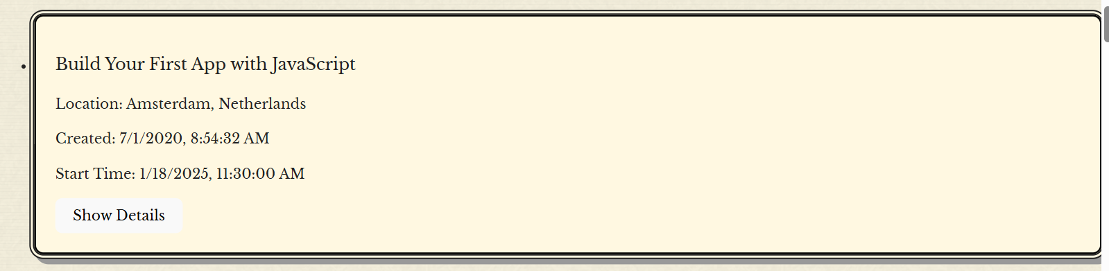 Event Details